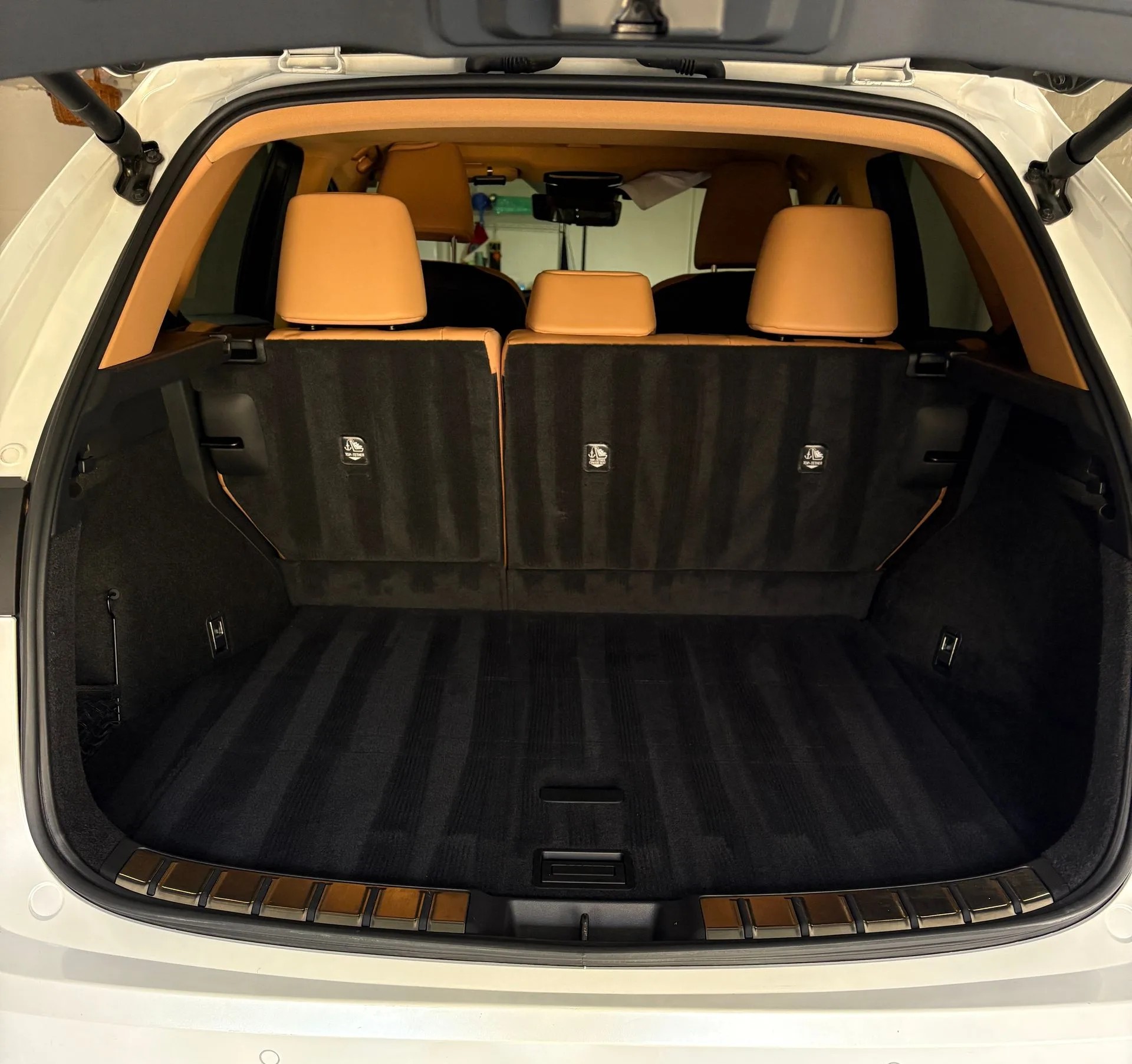 Spotless SUV cargo area after a Noble Detailing interior detail